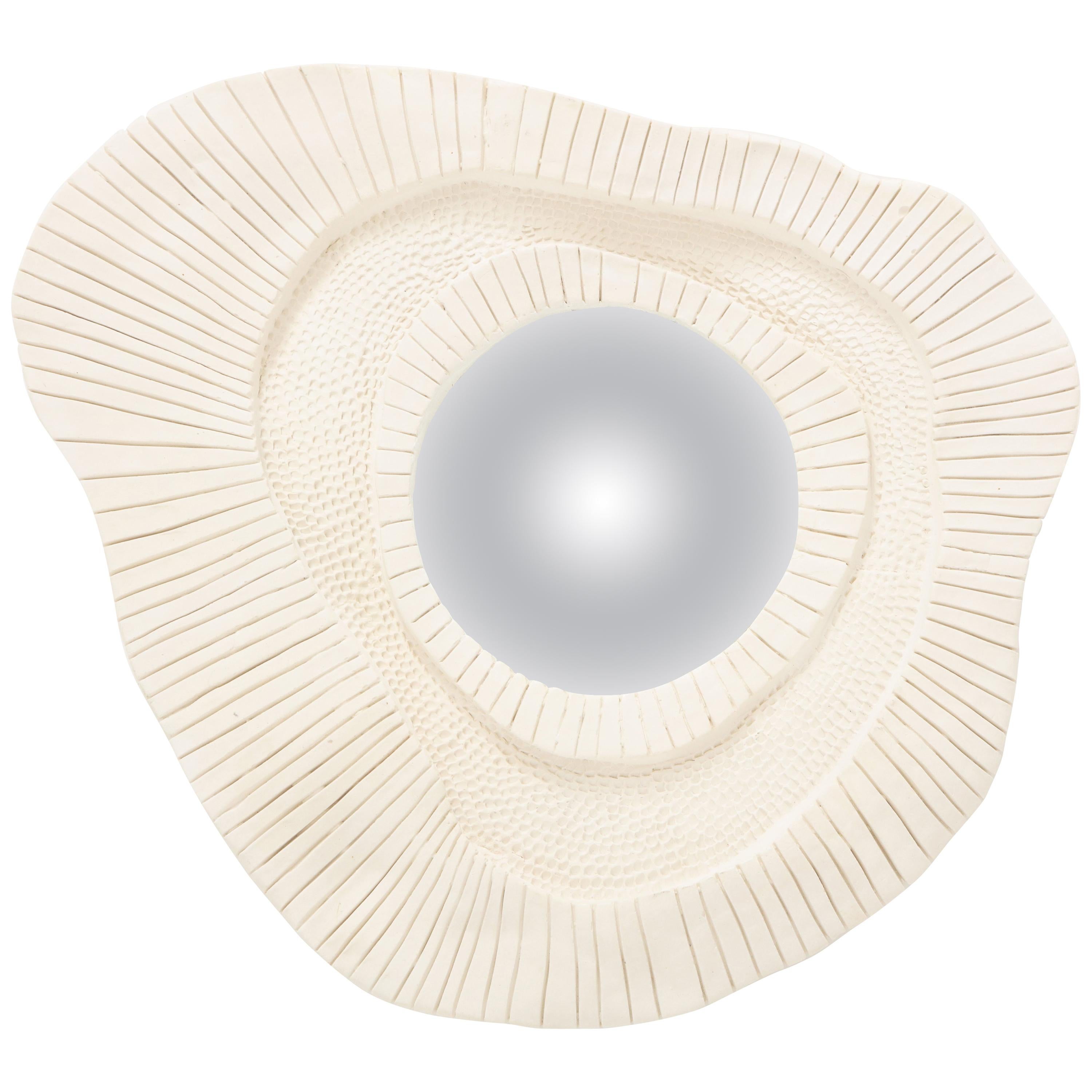 Carved Plaster Mirror