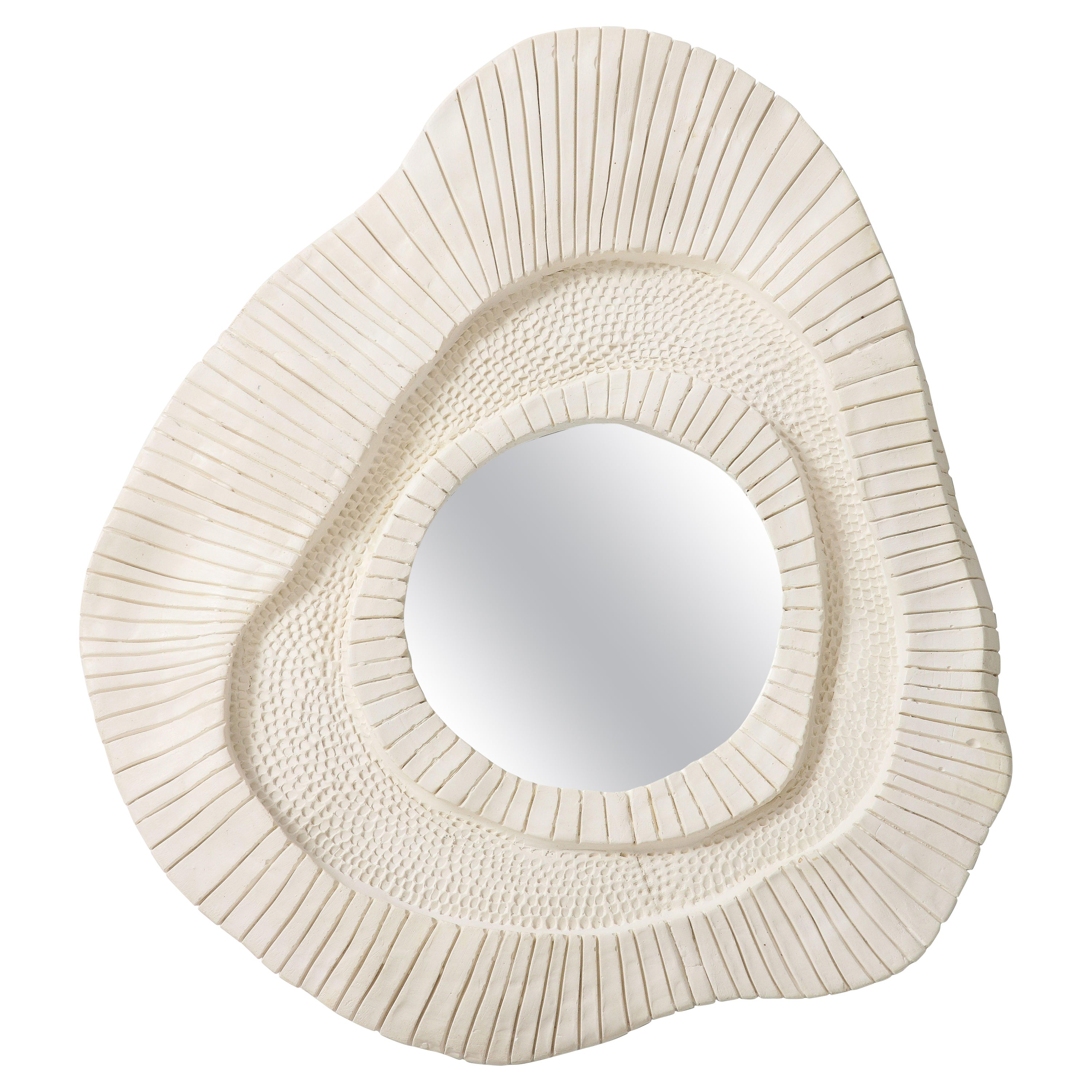 Carved Plaster Mirror