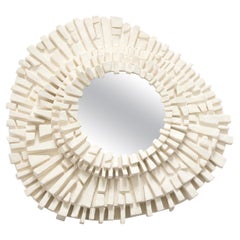 Carved Plaster Mirror