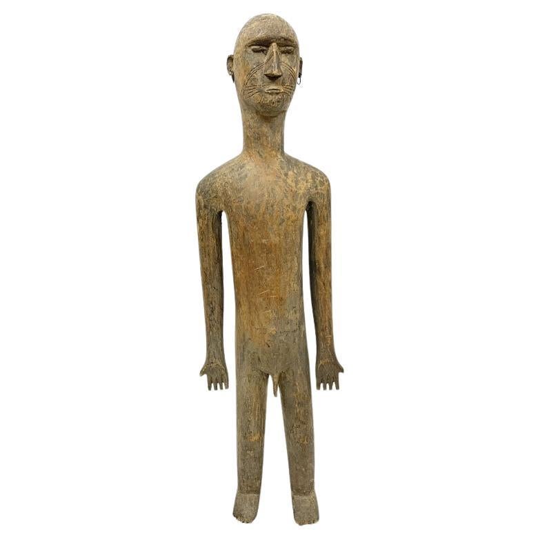 Carved Primitive Wood Figure Of A Man