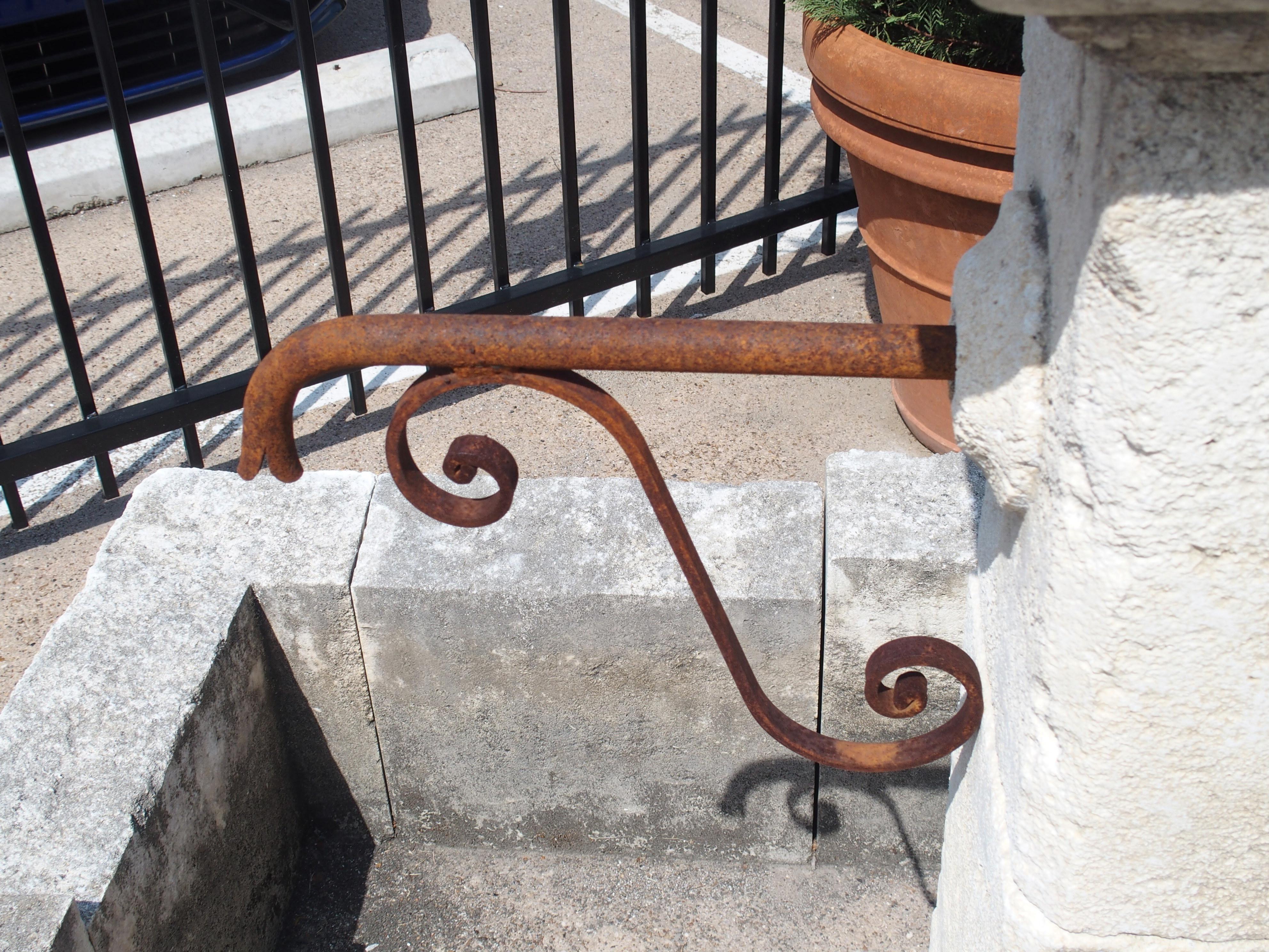 Contemporary Carved Rectangular Limestone Center Fountain from Provence, France