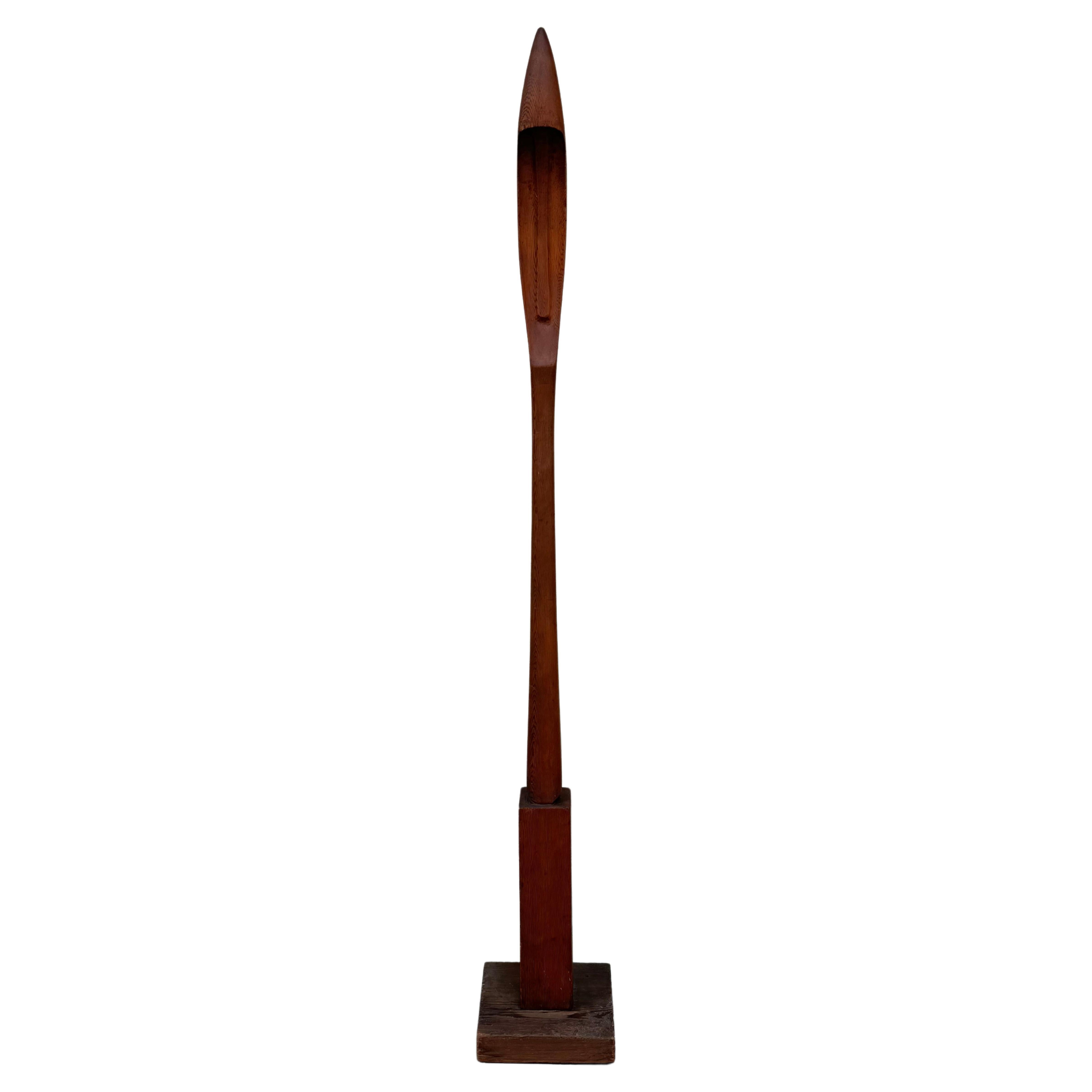 Carved Redwood Abstract Totem by Bay Area Artist Joseph John Hudner circa 1934 For Sale