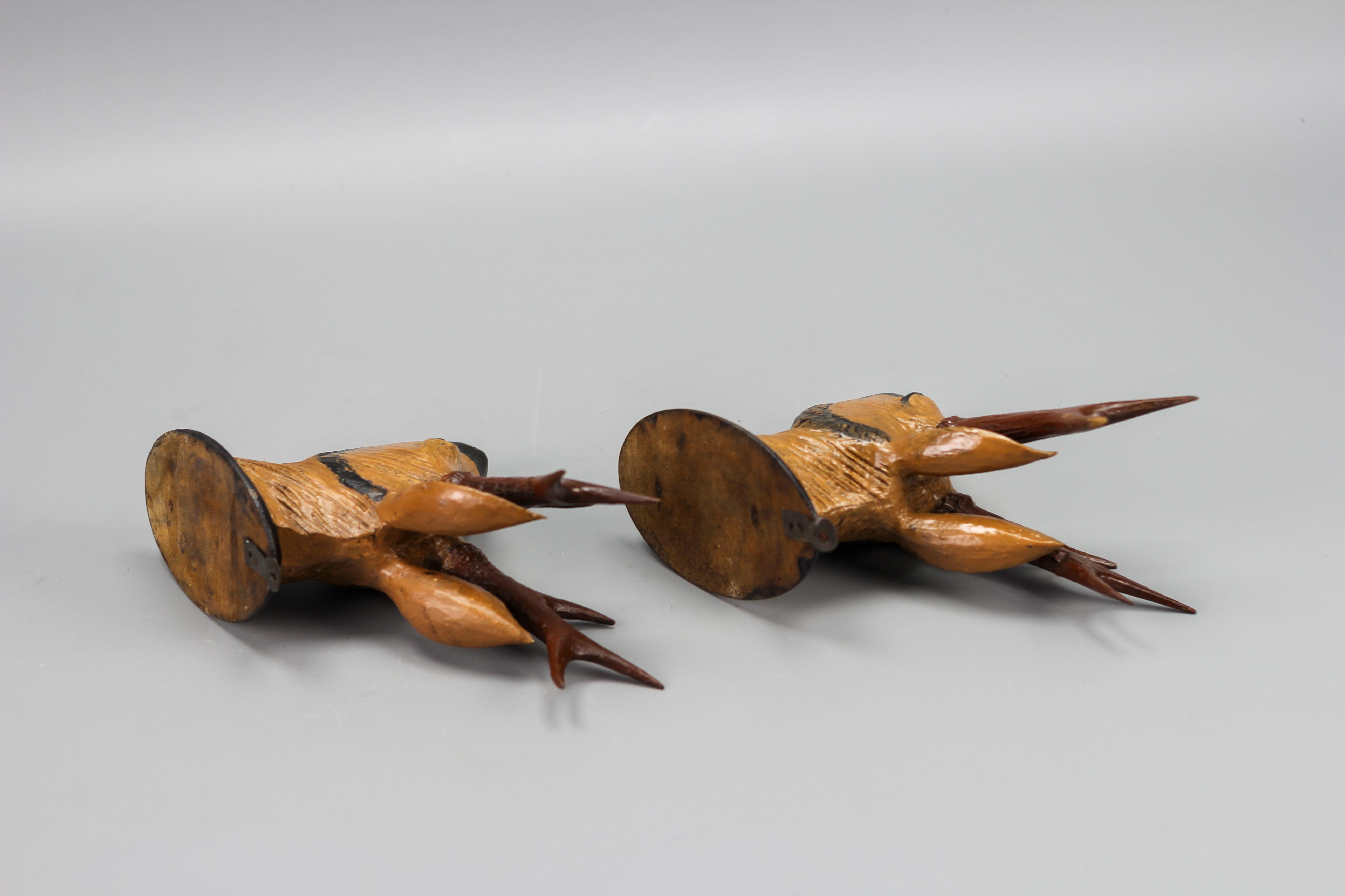 Carved Roe Deer Heads Wall Mounts Decoration, Germany, 1930s, Set of Two For Sale 7