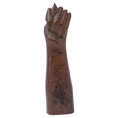 Geschnitzte Palisander-Arm-Skulptur, USA 1960er Jahre