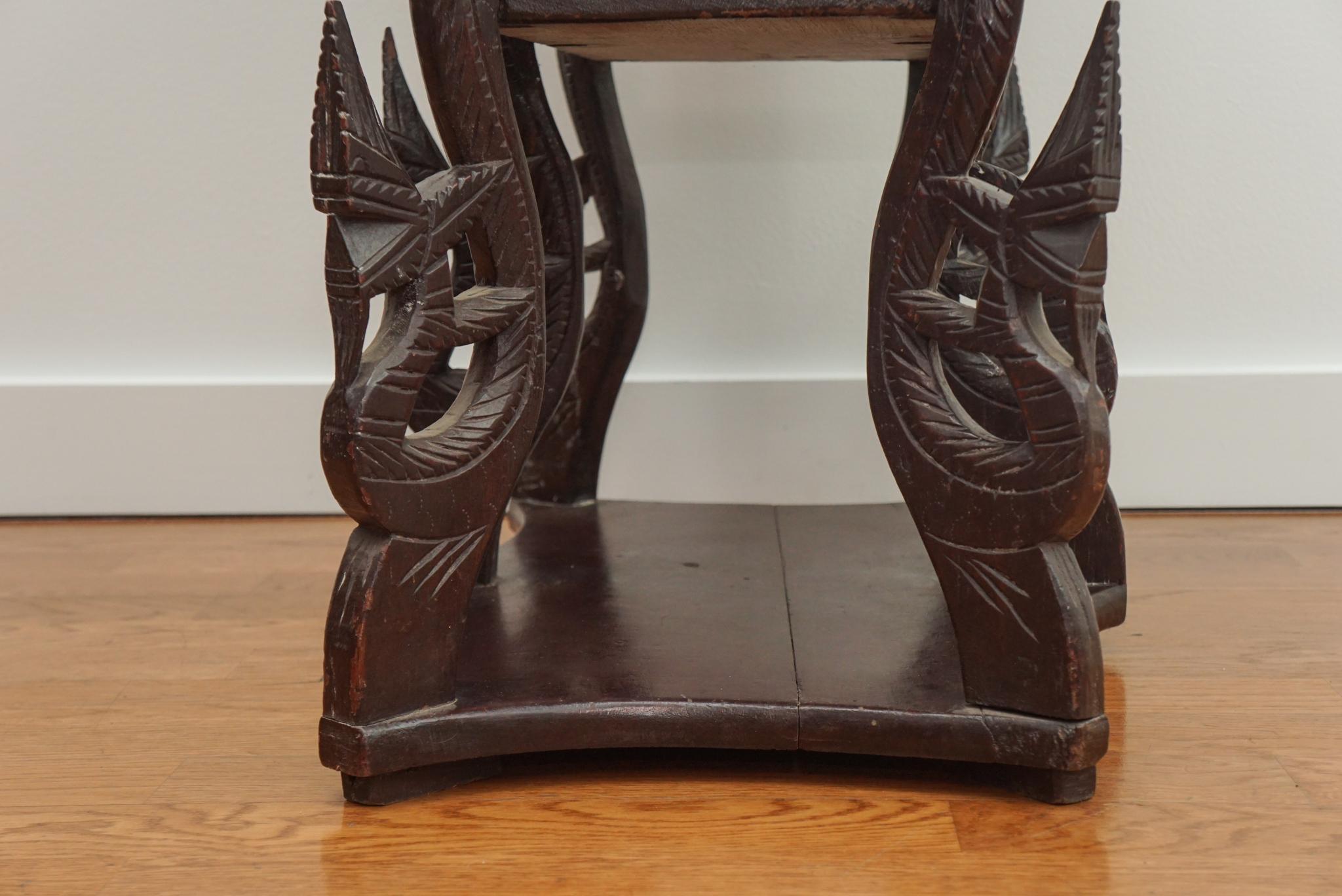 Carved Rosewood Yala Table 5