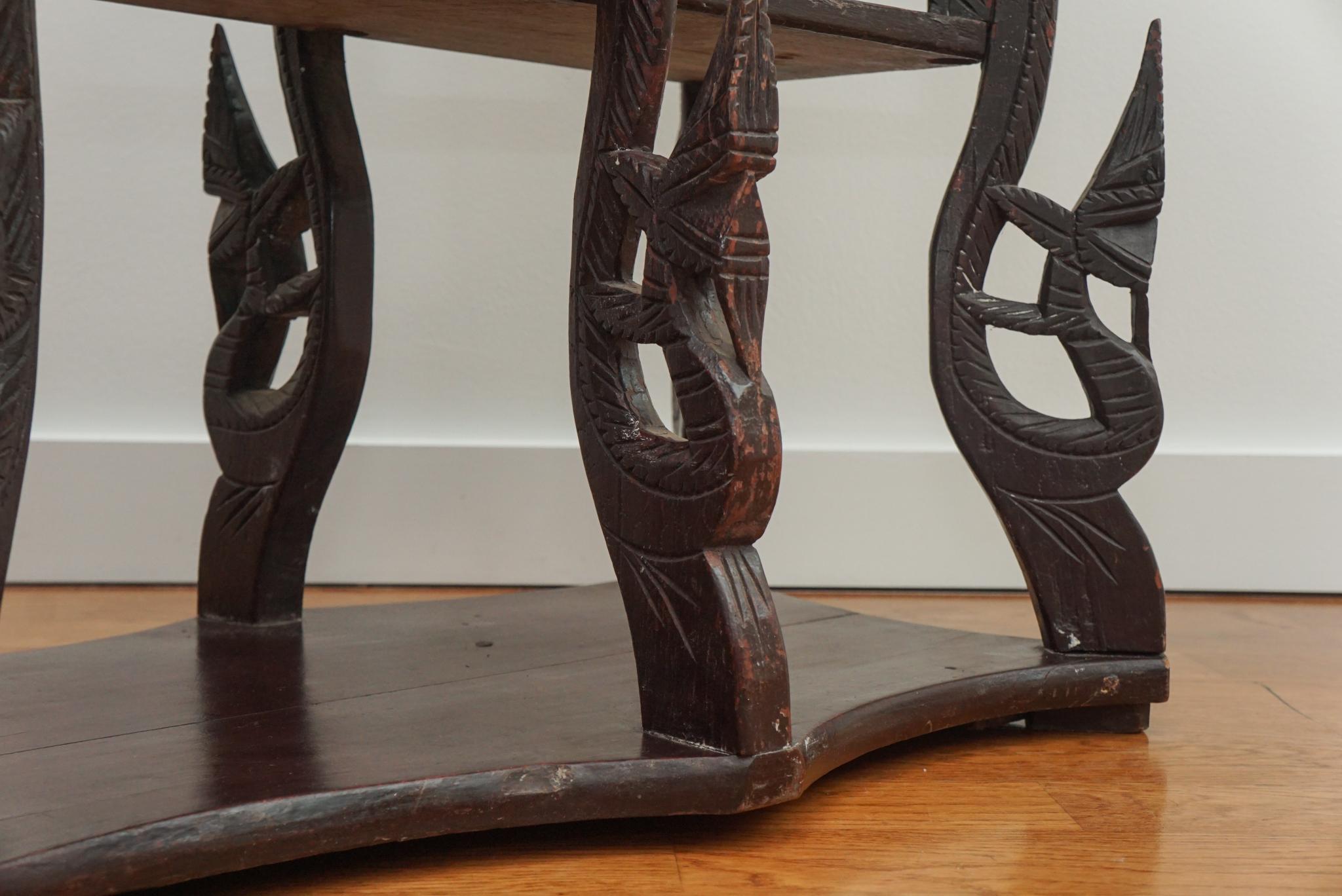 Carved Rosewood Yala Table 6