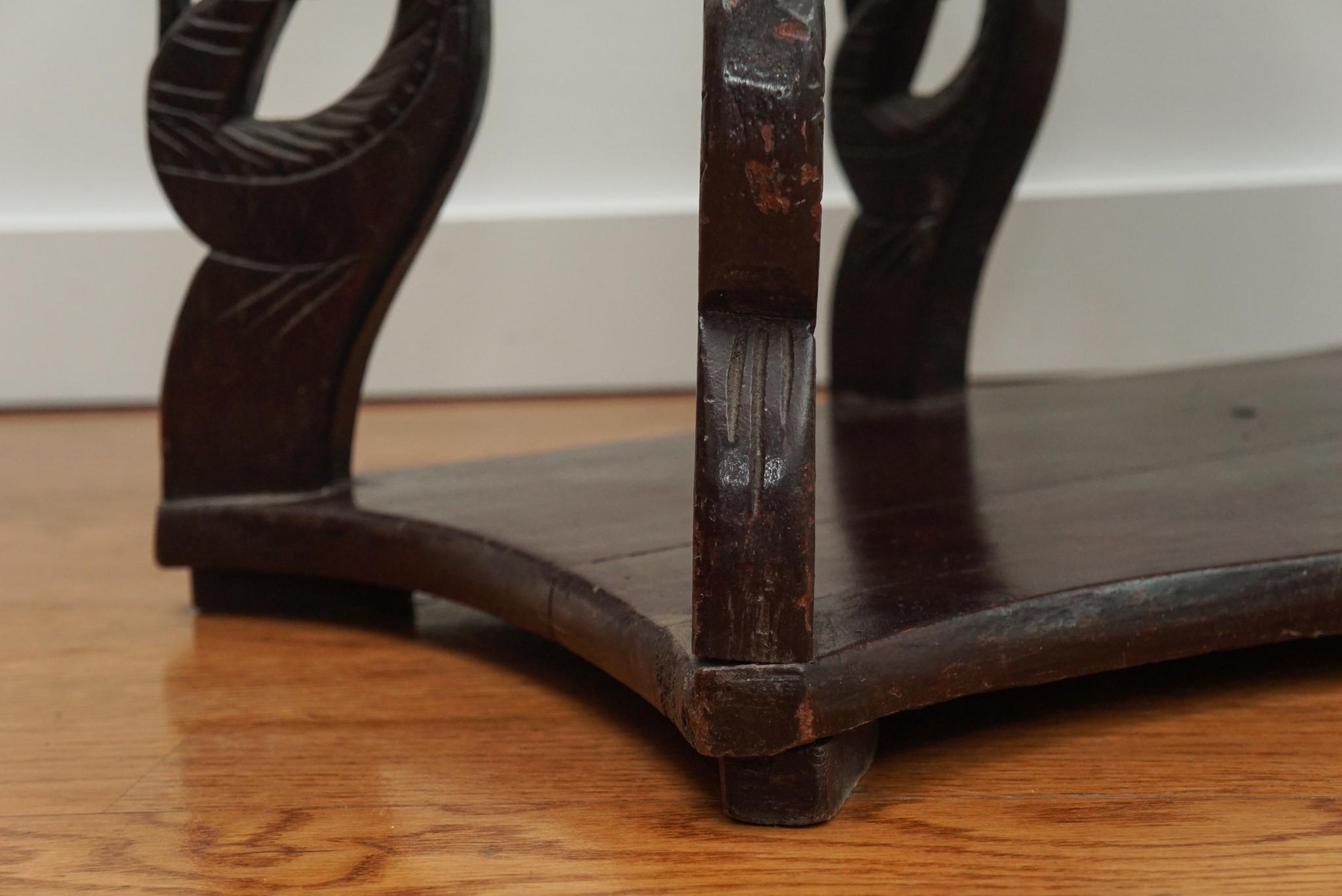 Carved Rosewood Yala Table 7