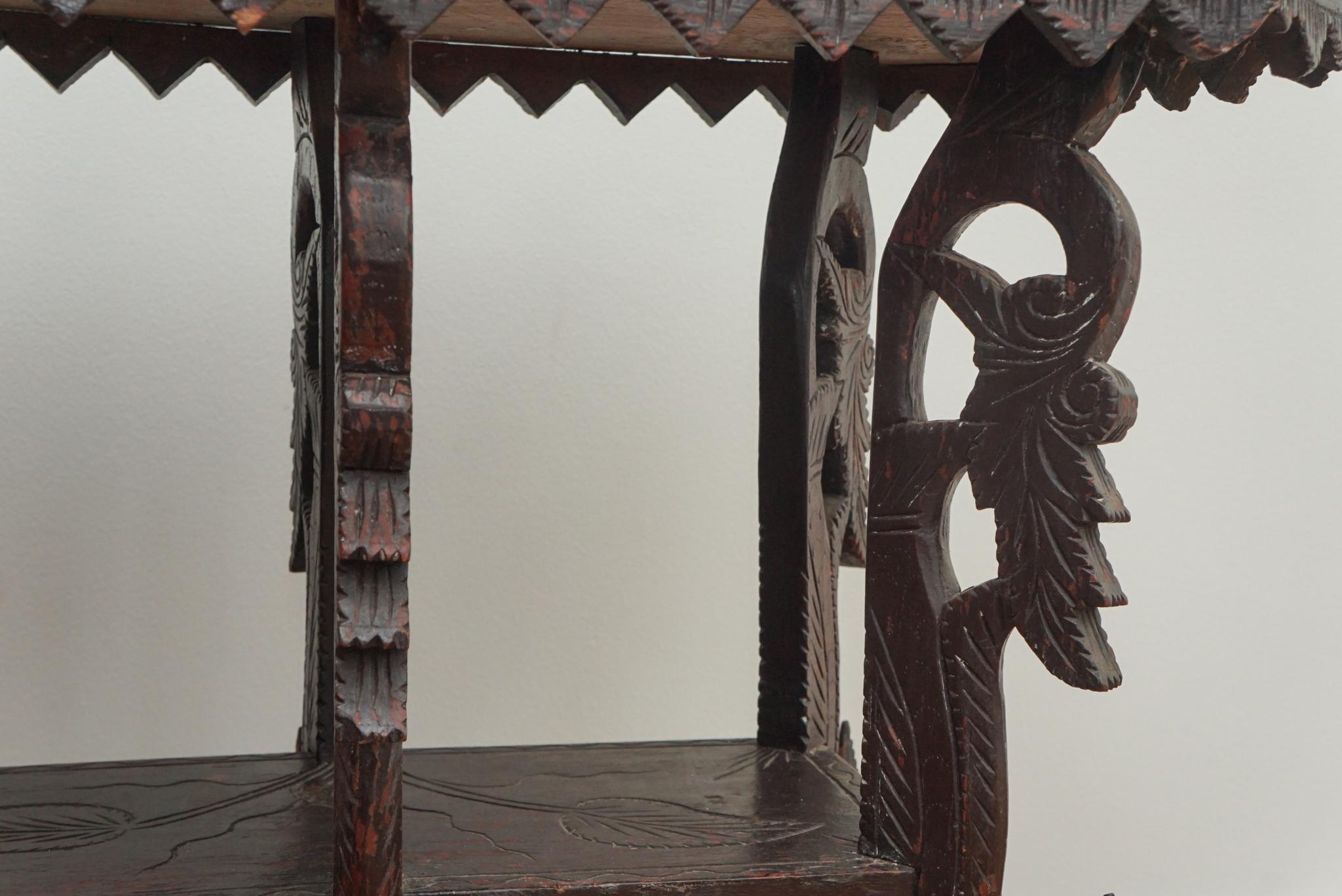 Carved Rosewood Yala Table 1