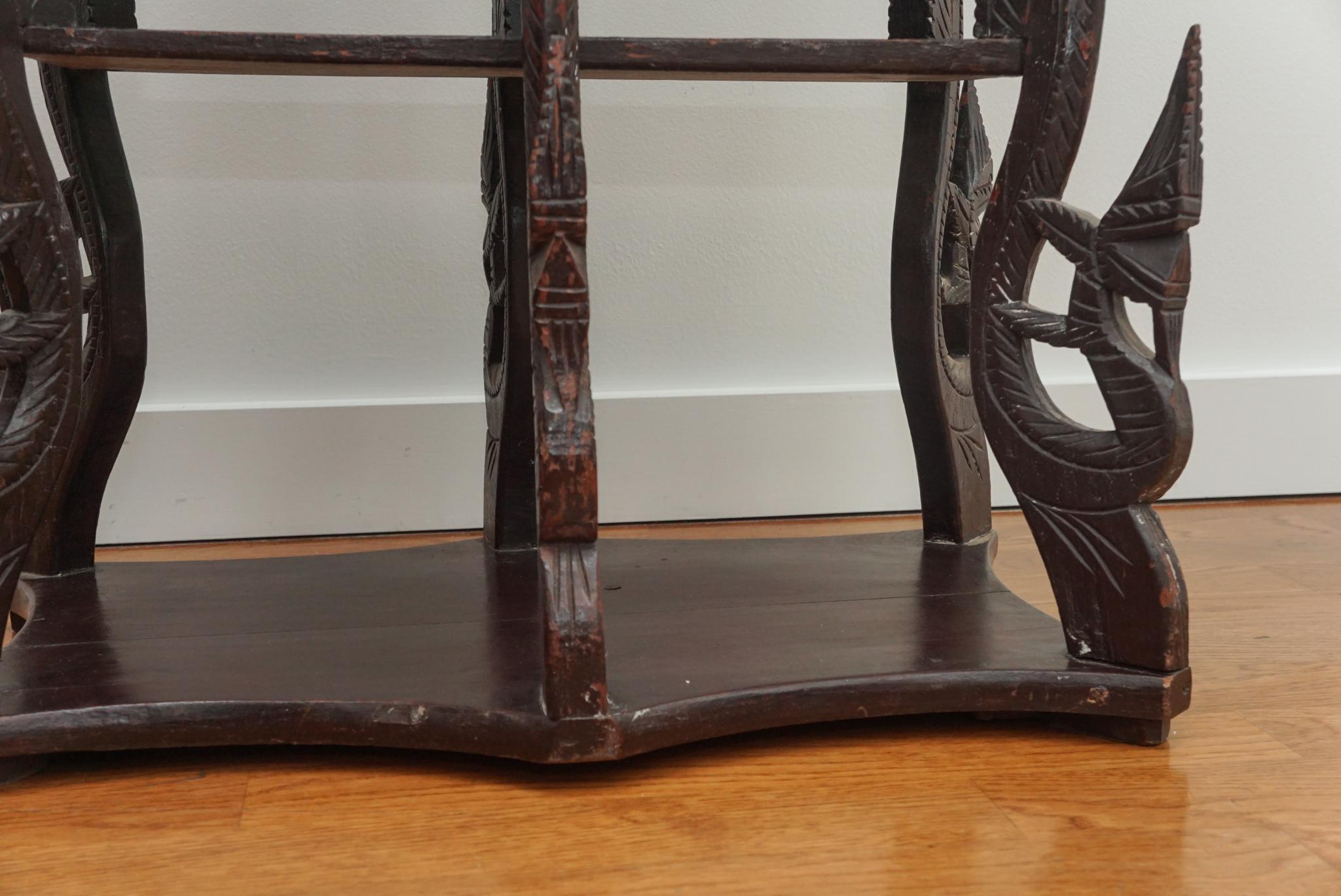 Carved Rosewood Yala Table 2