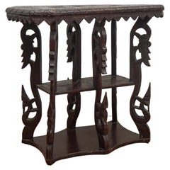 Carved Rosewood Yala Table
