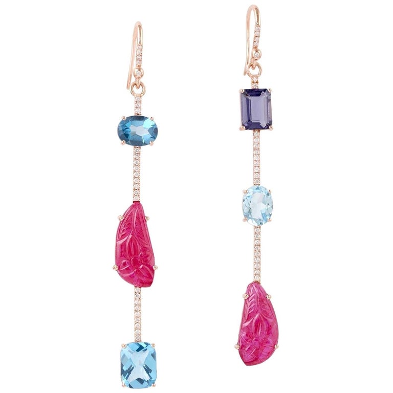 Ruby Rhythm Linear Earrings main image 1