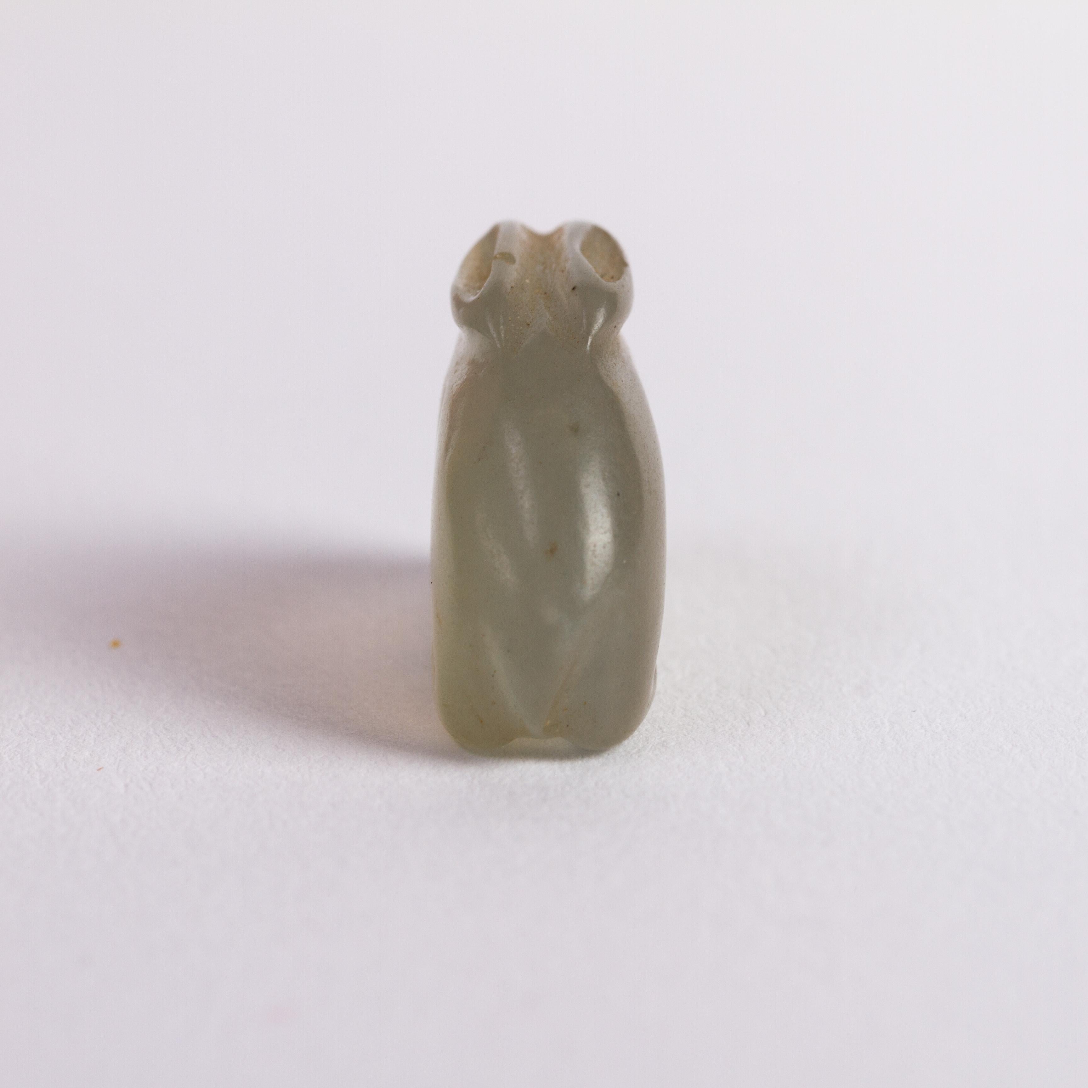 20th Century Carved Russian Rock Crystal Rabbit Faberge Style For Sale
