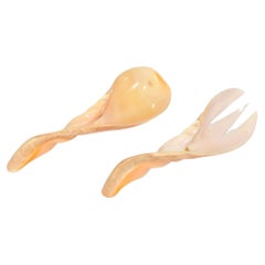Carved Shell Cutlery Set