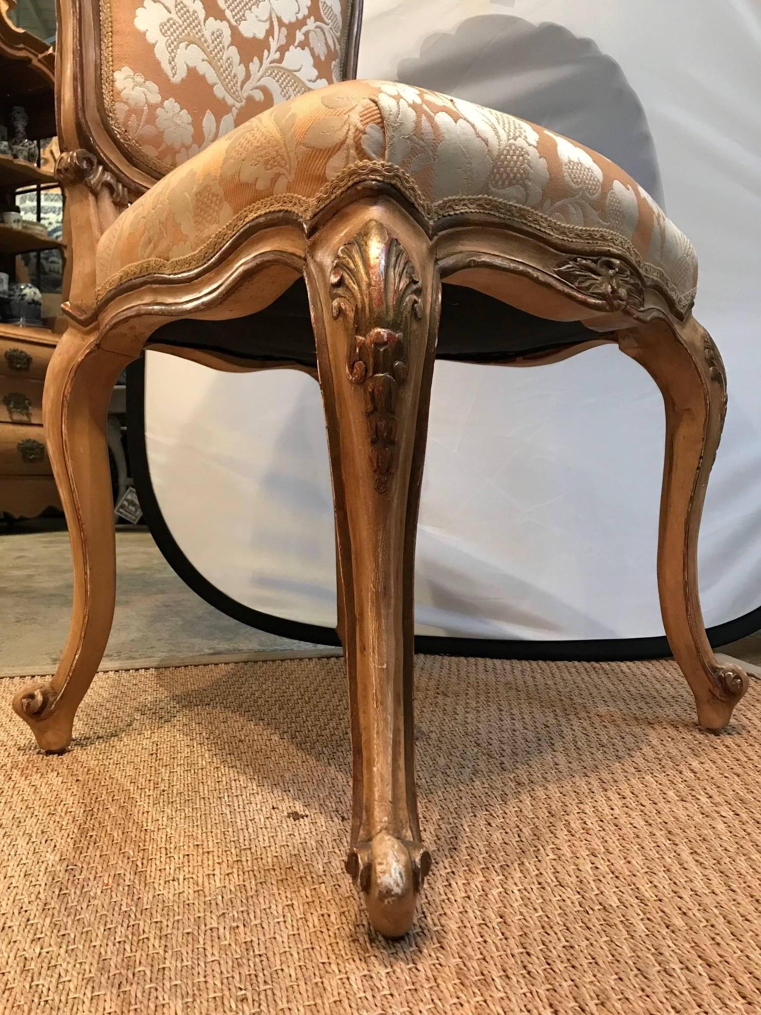 Carved Side Chair In Good Condition For Sale In Dallas, TX