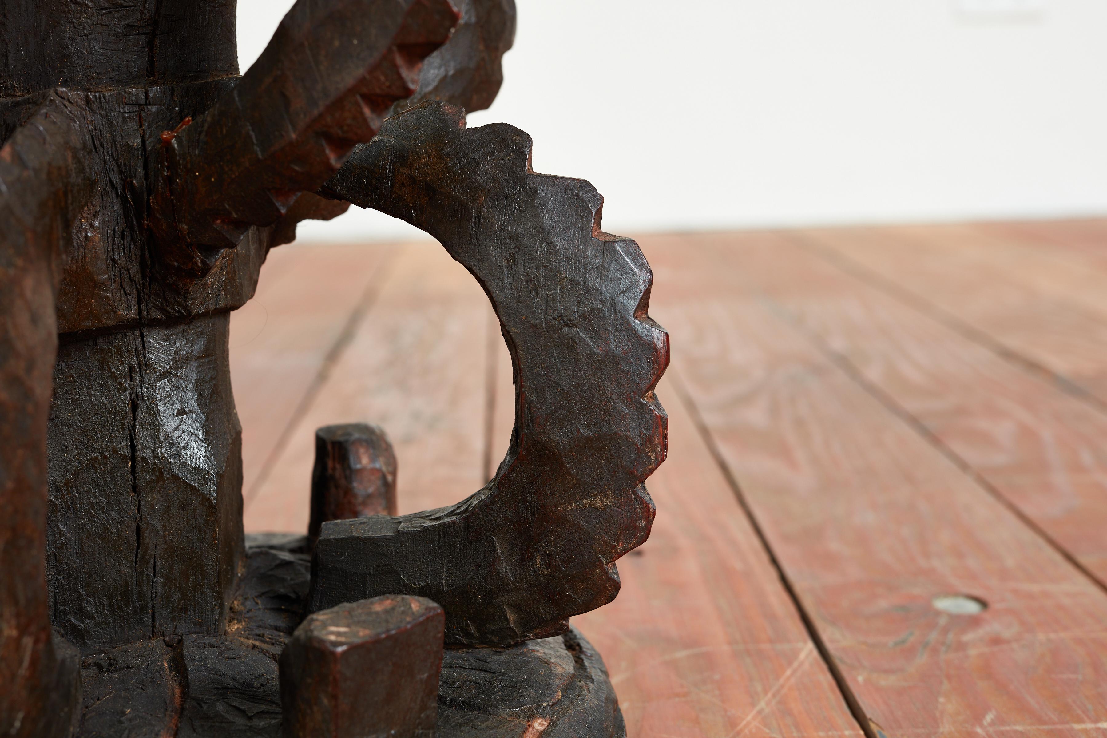 Mid-20th Century Carved Side Stool For Sale