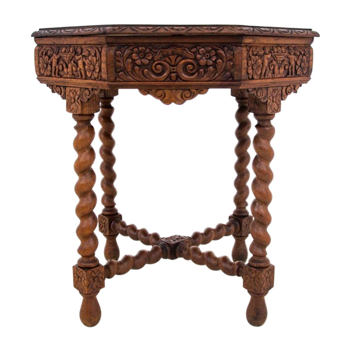 Carved Side Table, France, circa 1910