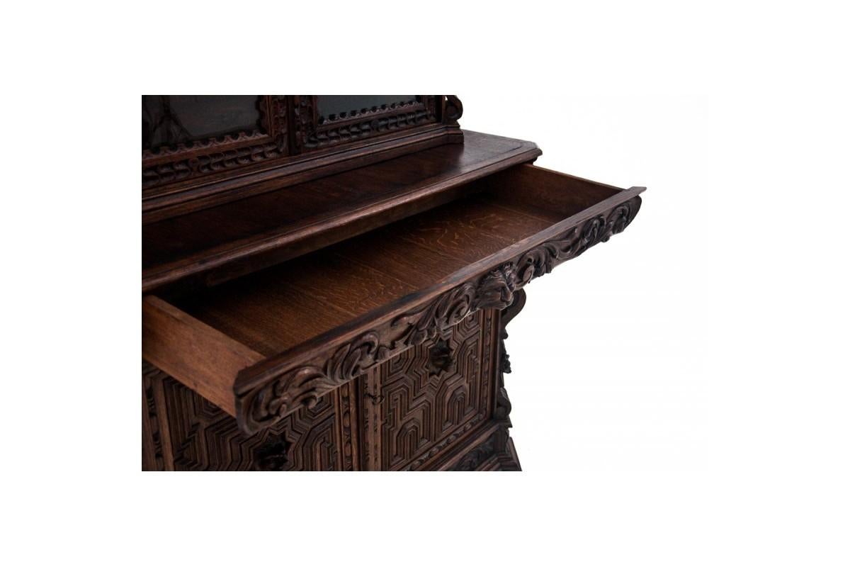 French Carved Sideboard, France, Around 1880 For Sale