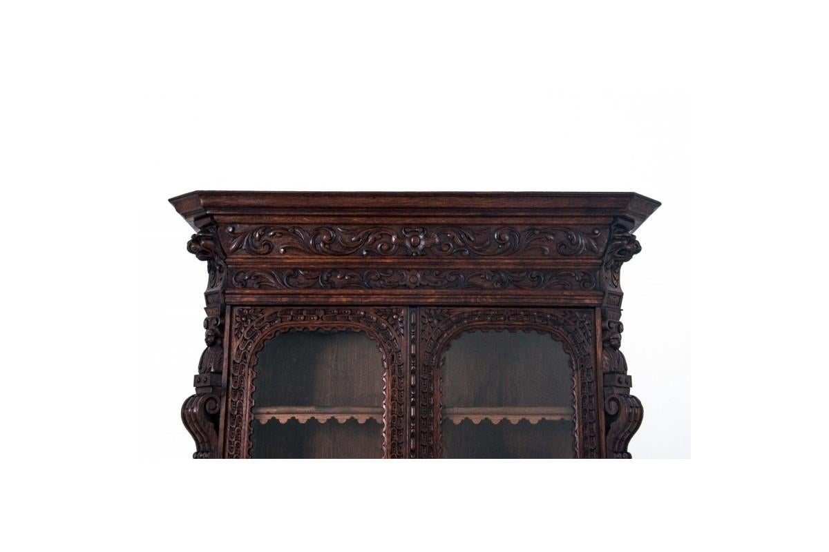 Credenza intagliata, Francia, 1880 circa In condizioni buone in vendita a Chorzów, PL