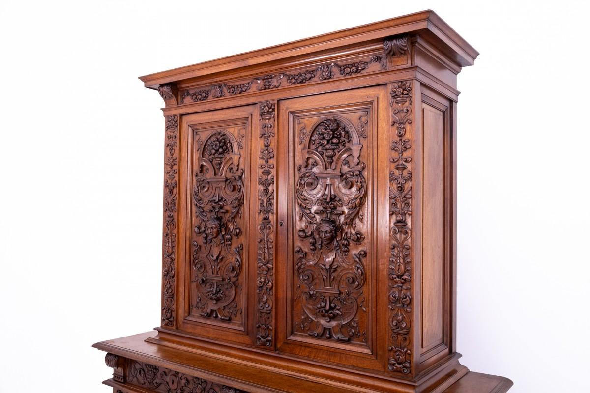 French Carved sideboard, France, ca. 1870. For Sale