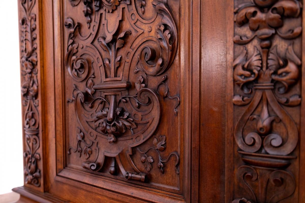 Walnut Carved sideboard, France, ca. 1870. For Sale