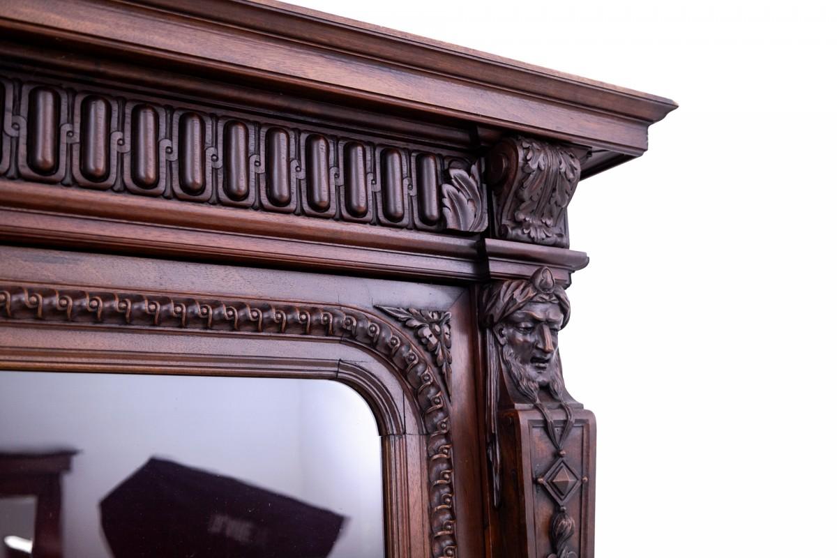 Geschnitztes Sideboard, Frankreich, ca. 1880. im Zustand „Gut“ im Angebot in Chorzów, PL