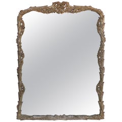 Carved Silver Leaf Mirror