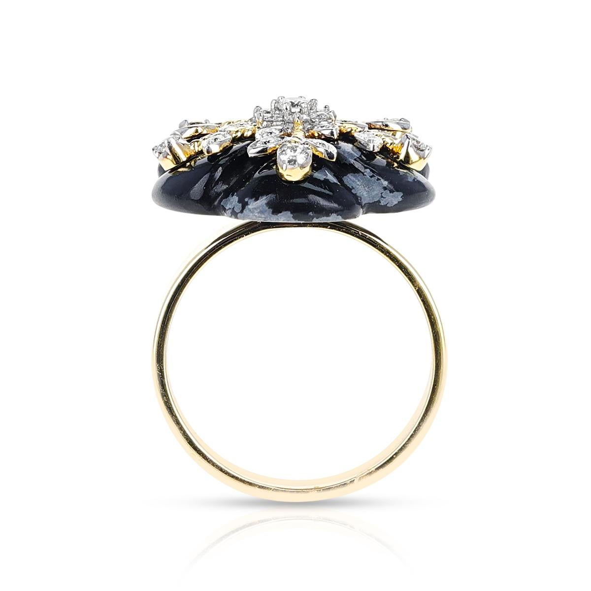 obsidian engagement ring