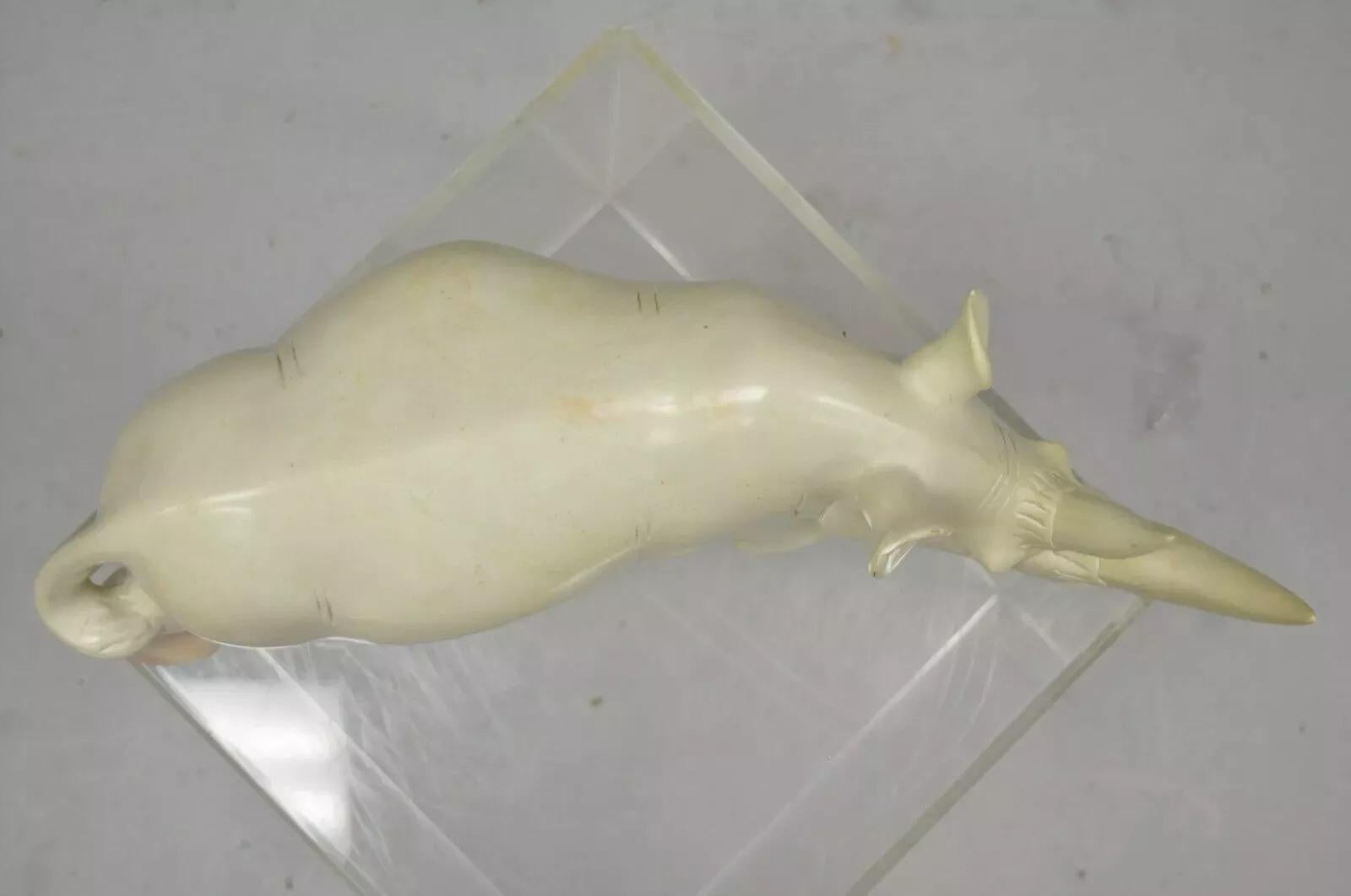 Figura Escultura Rinoceronte Africano Tallada en Esteatita 21
