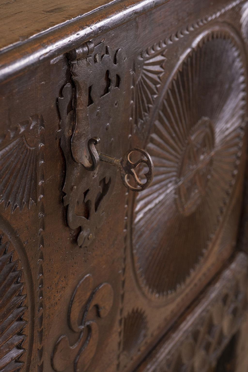 Hand-Carved Carved Spanish Chest