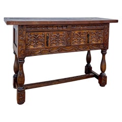 Carved Spanish Console in Renaissance Style, Early 20th Century