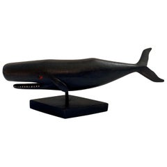 Carved Sperm Whale by William Shepard, circa 1950s