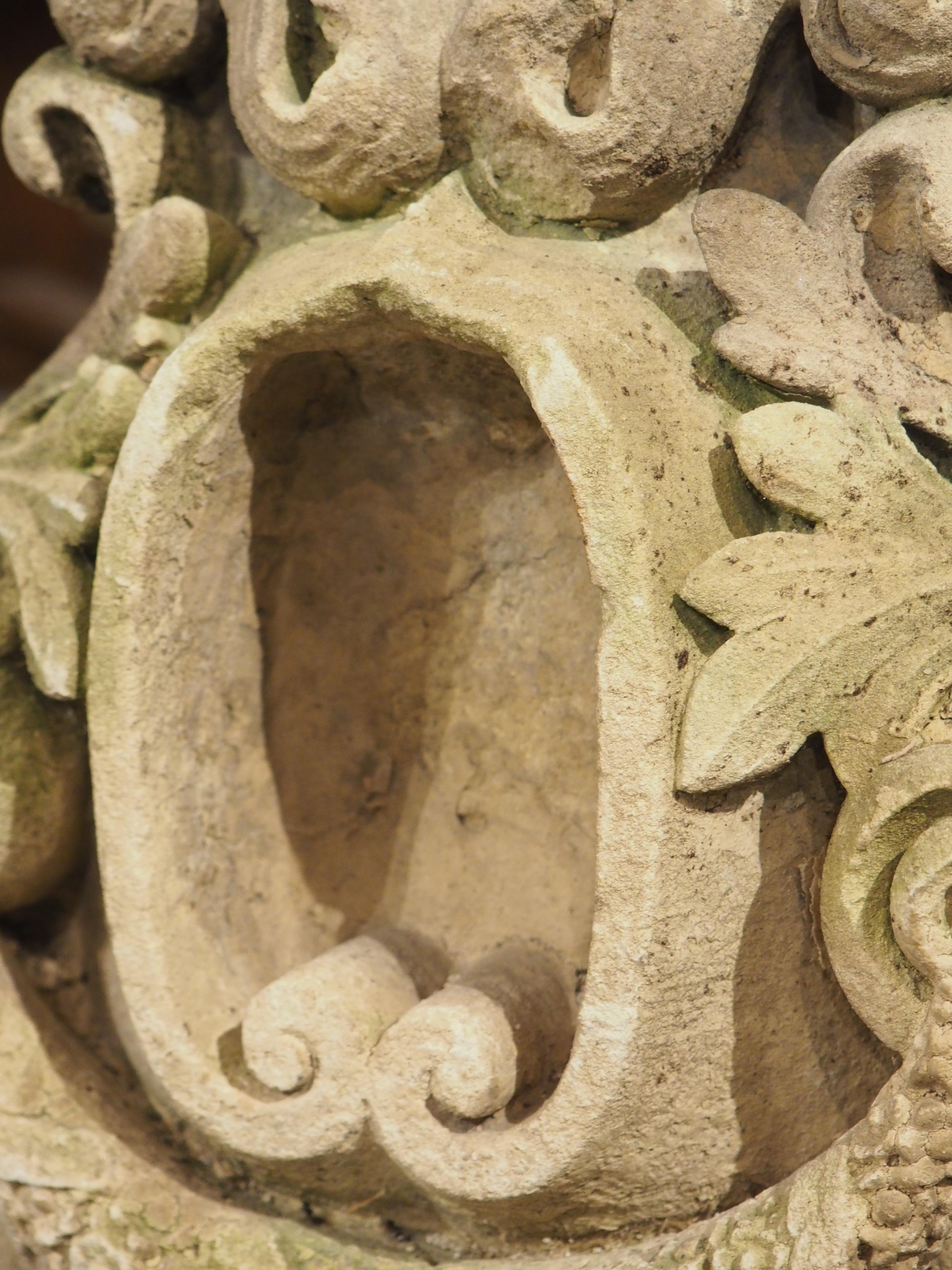 Carved Stone Architectural Ornament, France Circa 1850 For Sale 2