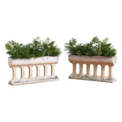 Carved Stone Architectural Planter