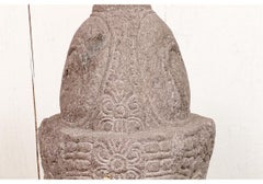 Carved Stone Bust Of The Buddha