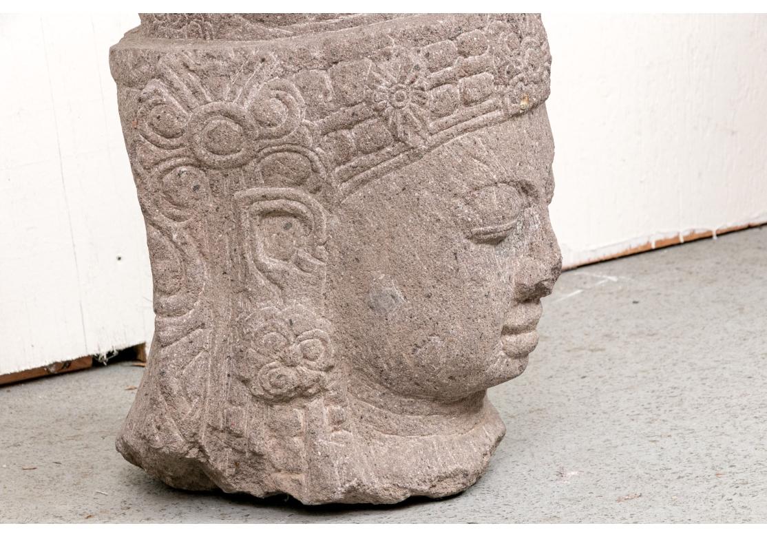 Pierre Buste du Bouddha en vente