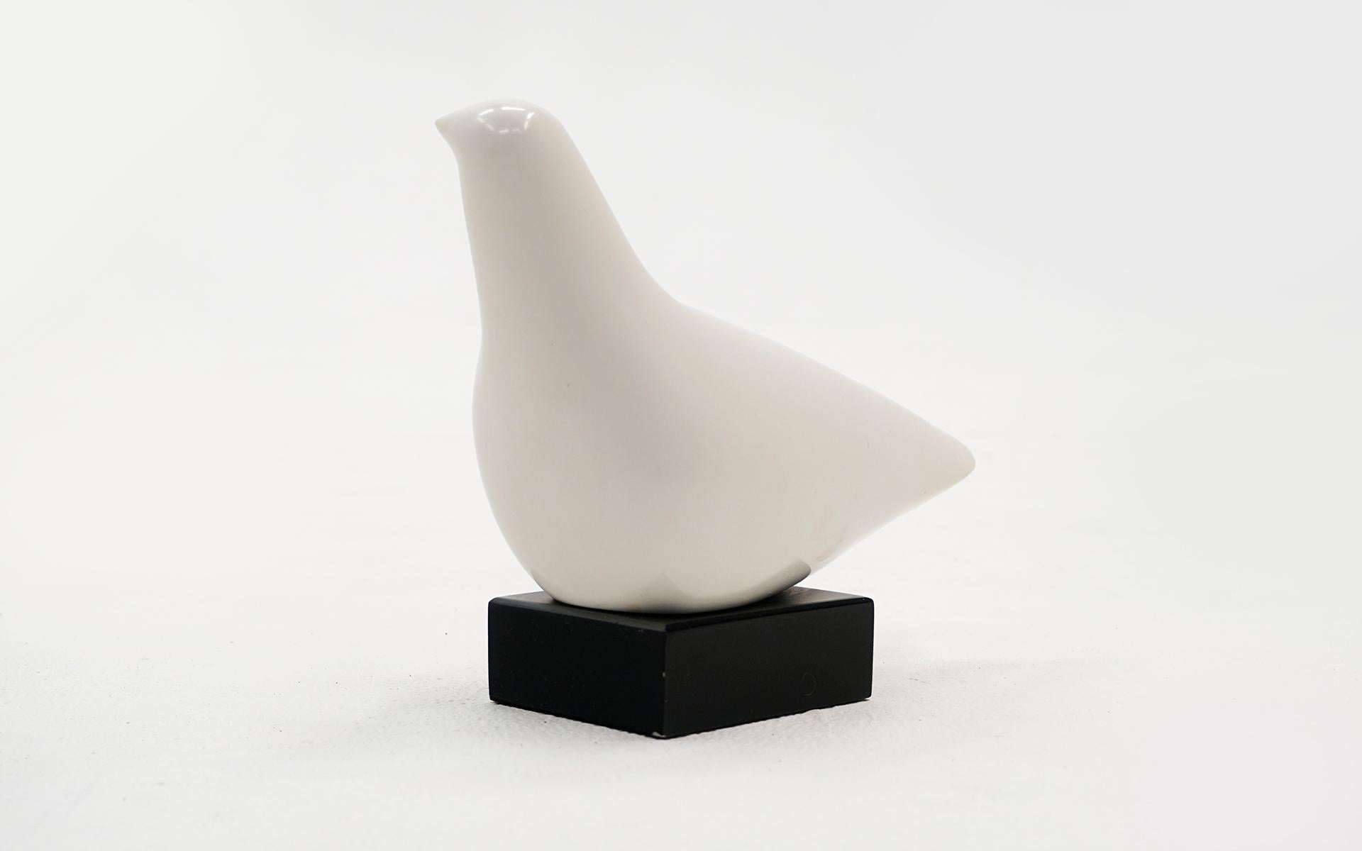 Mid-Century Modern Carved Stone Dove by Cleo Hartwig, Signed C. Harwig, Free Fast Shipping