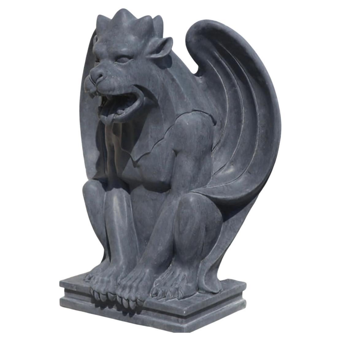 European Carved Stone Grotesque Gargoyles