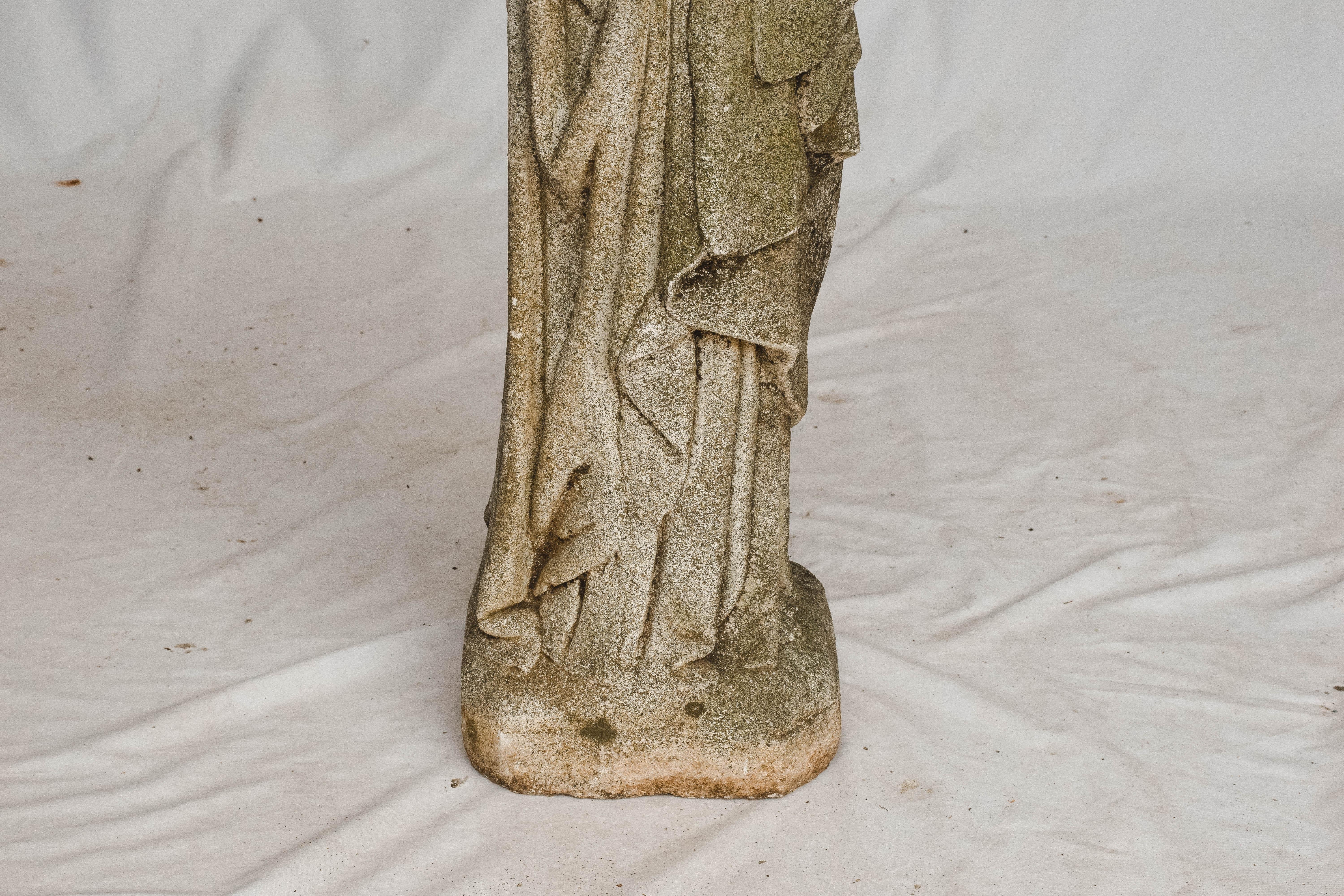 Carved Stone Jesus Garden Statue 2