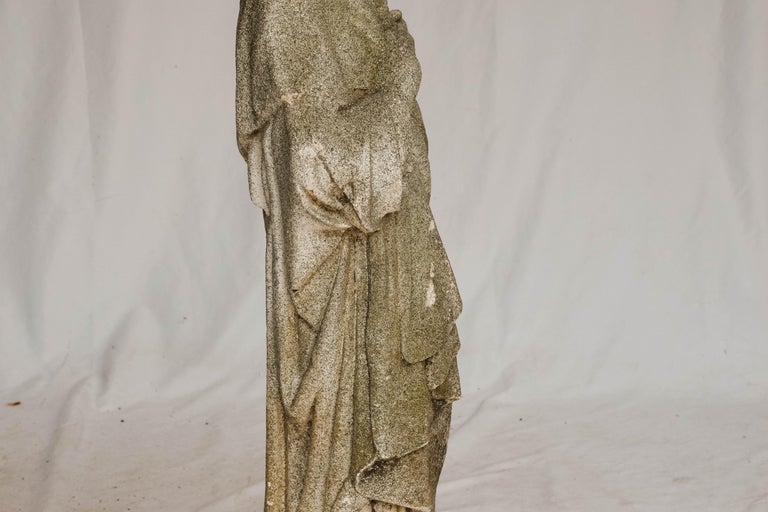 Carved Stone Jesus Garden Statue at 1stDibs jesus garden statues