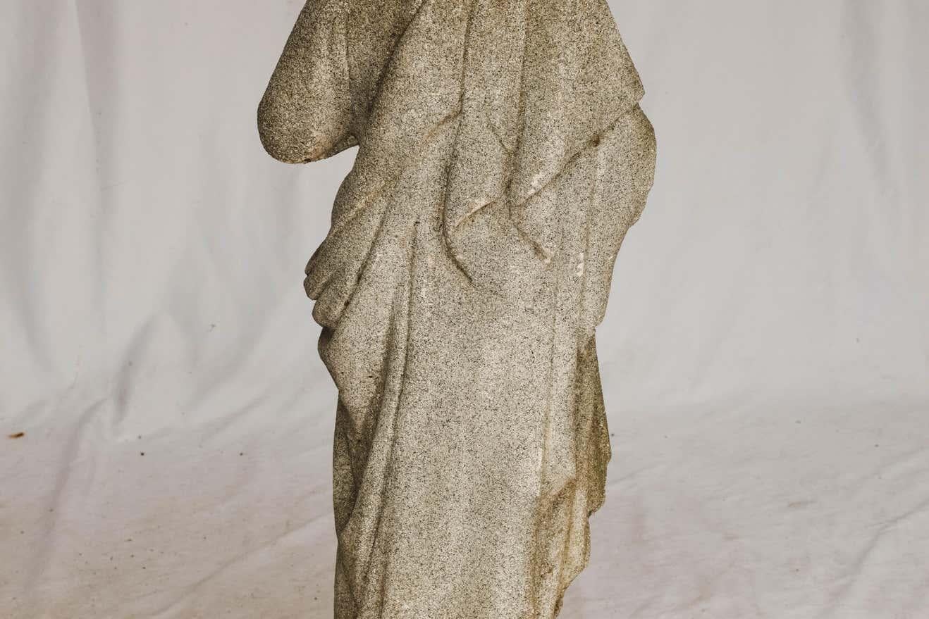 Carved Stone Jesus Garden Statue 7