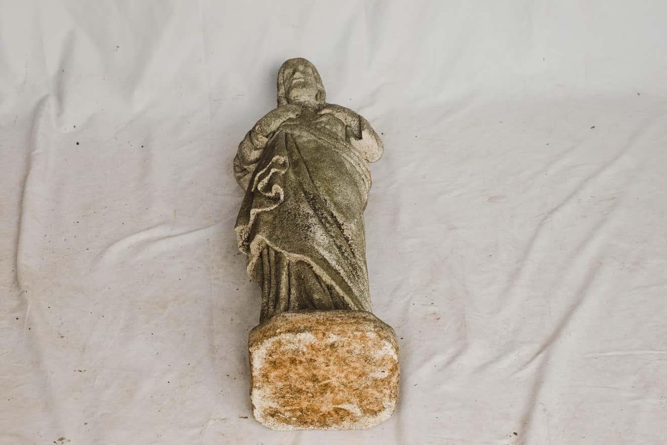 Carved Stone Jesus Garden Statue 10