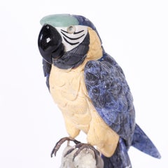 Carved Stone Parrot