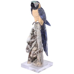 Carved Stone Parrot