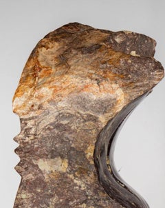 Carved Stone Torso Sculpture by J-Muk