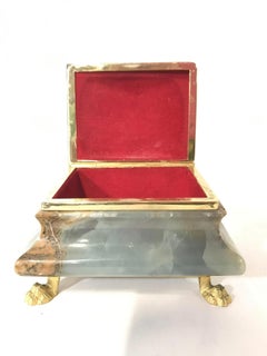 Carved Stoned Keepsake Box