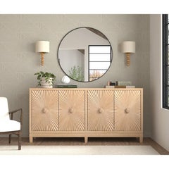 Carved Sunburst Sideboard