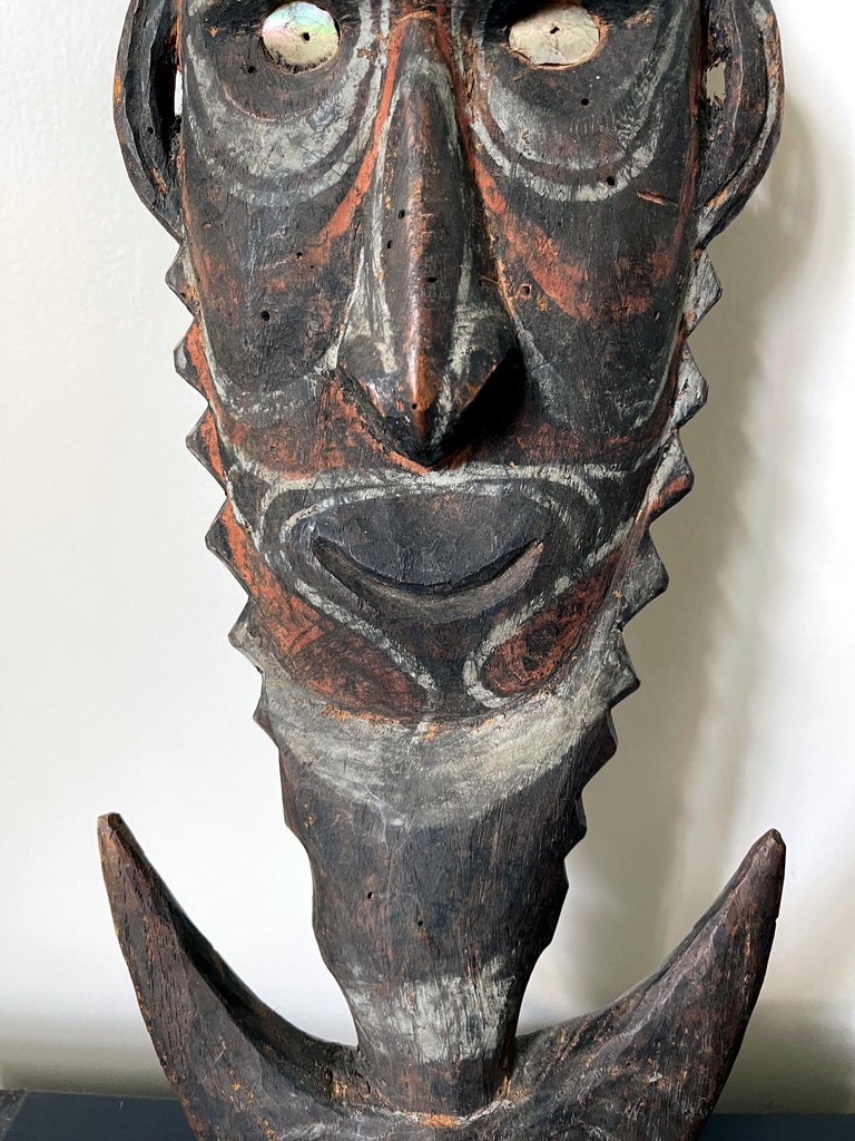 Papua New Guinean Carved Suspension Hook Figure Papua New Guinea