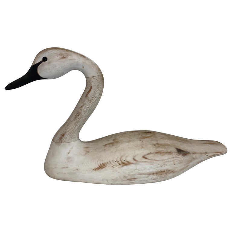 Carved Swan For Sale at 1stDibs