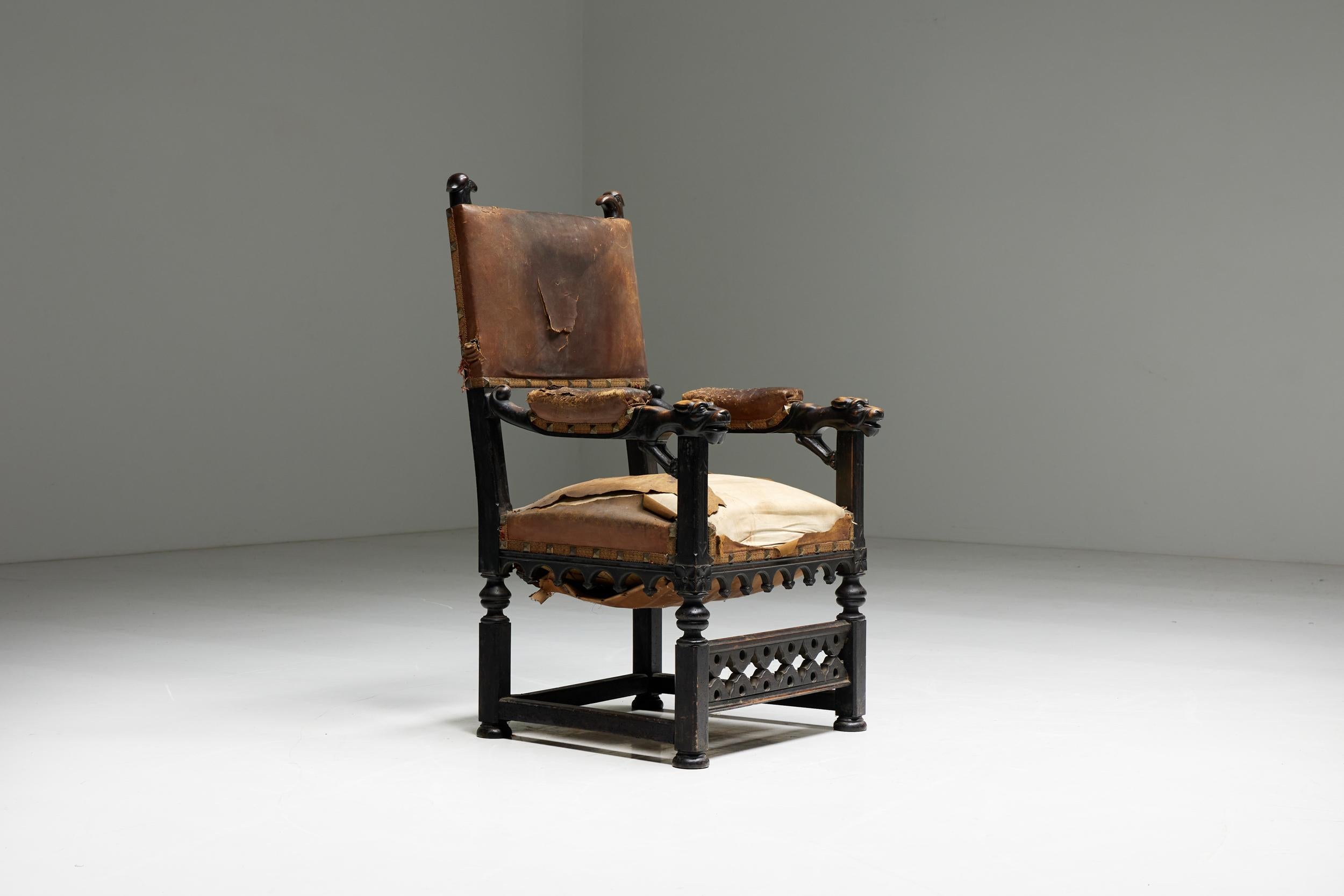 gothic chair throne