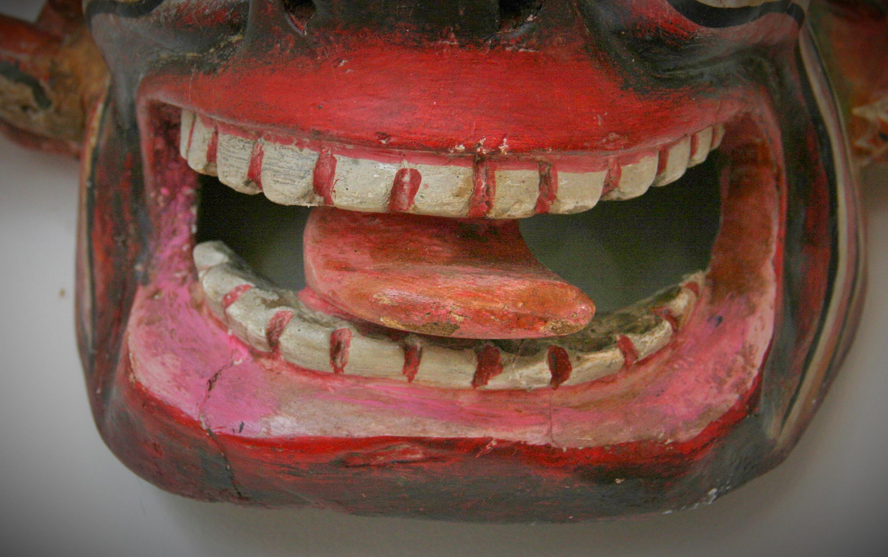 Carved Tibetan Ceremonial Mask 3